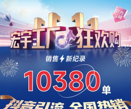 這個(gè)雙11增長(zhǎng)標(biāo)桿！宏宇陶瓷工廠狂歡購~狂攬10380單！